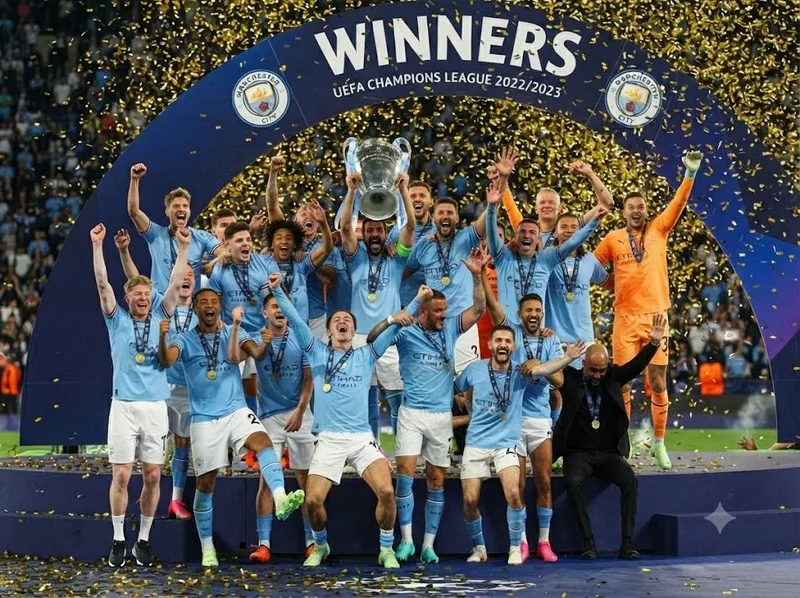 Manchester City giành Champions League 2023 và hoàn tất cú ăn ba lịch sử.