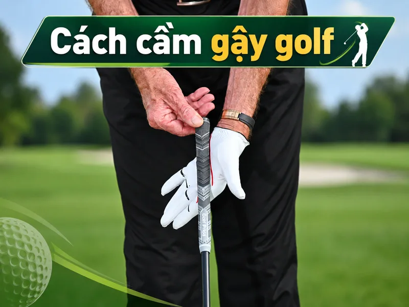 Cách cầm gậy golf đúng giúp golfer kiểm soát mặt gậy và hướng bóng ổn định hơn.