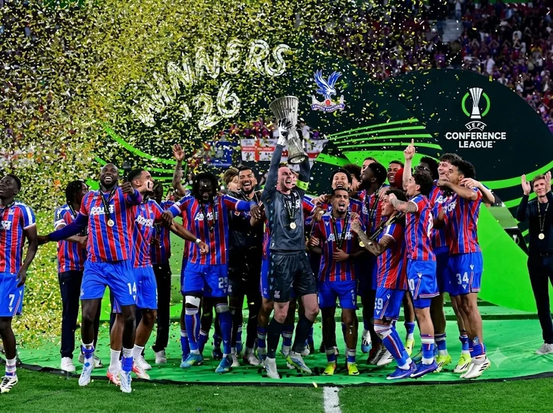Crystal Palace tạo cột mốc lịch sử khi giành UEFA Conference League 2026.