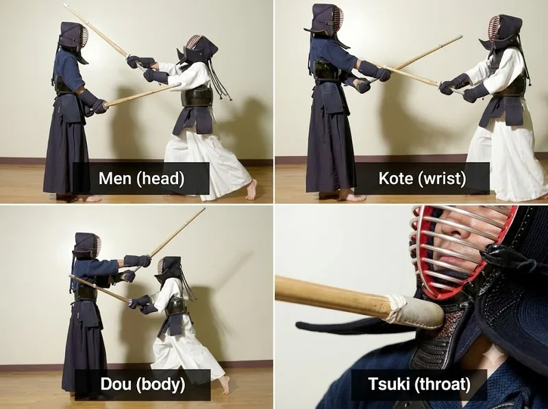 Các kỹ thuật cơ bản trong võ kendo tập trung vào tư thế, bước chân và khả năng kiểm soát kiếm.